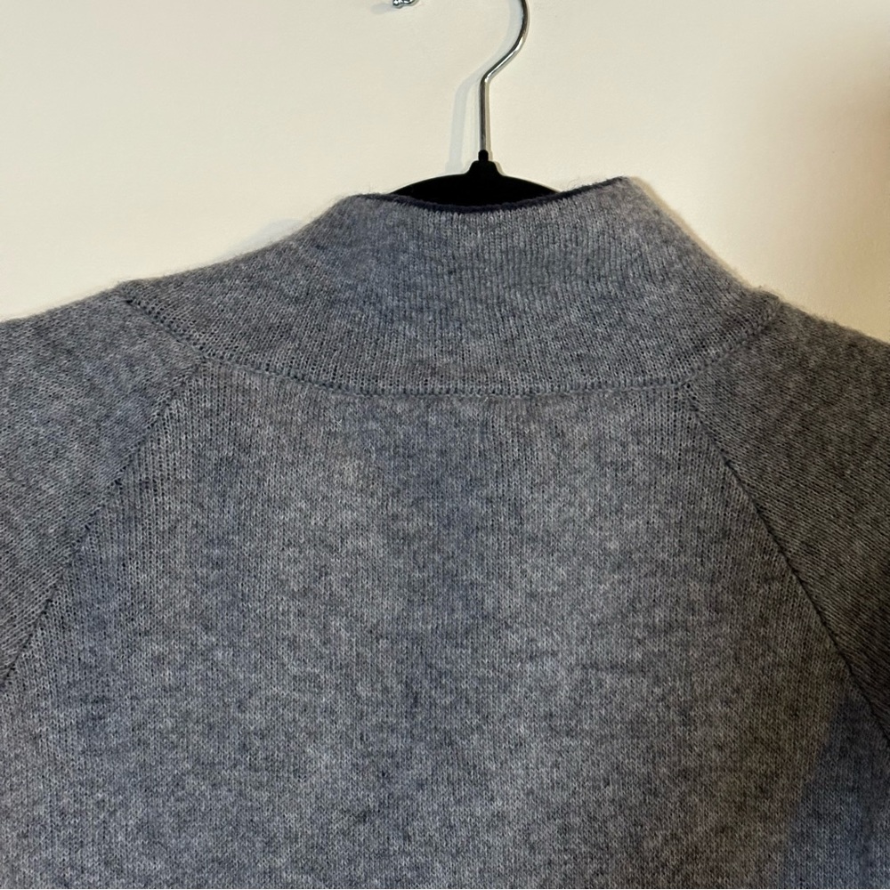 Chiaramente Made in Italy Wool Knit Jacket Grey  Cardigan Blazer Size M - Picture 5 of 9